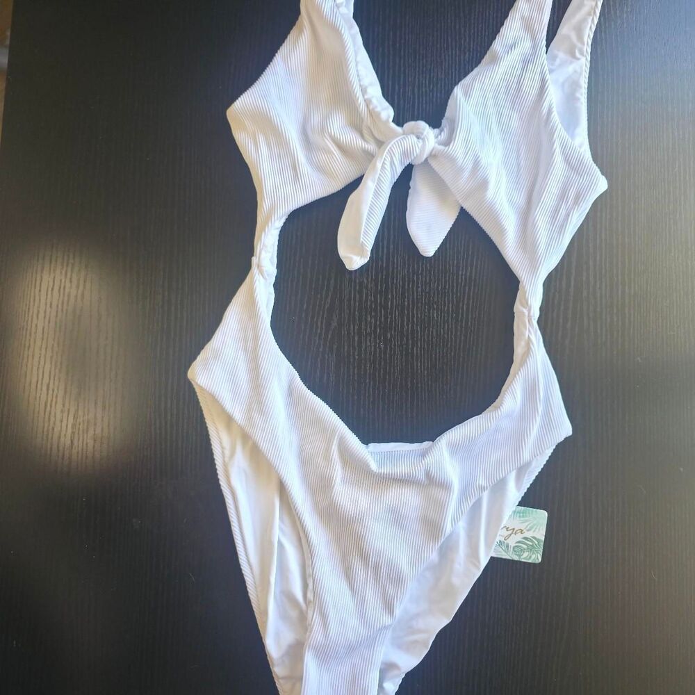 Unbranded Women's White Swimsuit-one-piece